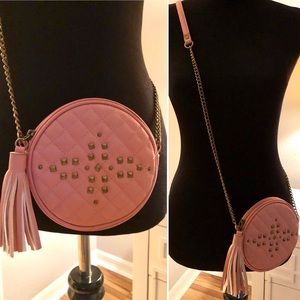 Studded Crossbody Purse w/ Tassel